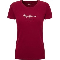 тениска,мъжки,тениски,дамски,тениски,pepe,jeans,new,virginia,short,sleeve,t,shirt,red,(burgundy)