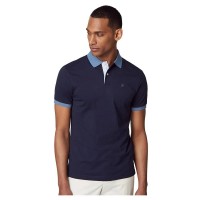 дамски,блузи,с,яка,мъжки,блузи,с,яка,hackett,selvedge,placket,short,sleeve,polo,blue,(navy)
