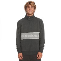 блуза,мъжки,пуловери,quiksilver,bold,omni,qz,half,zip,sweatshirt,black,heather,(grey)