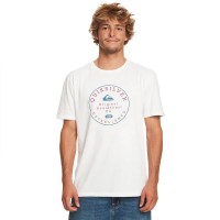 тениска,мъжки,тениски,quiksilver,circle,trim,short,sleeve,t,shirt,white