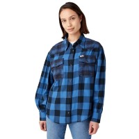 риза,с,дълъг,ръкав,дамски,блузи,дамски,ризи,wrangler,balloon,regular,fit,long,sleeve,shirt,federal,blue,(blue)