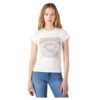 тениска,дамски,тениски,wrangler,shrunken,band,short,sleeve,t,shirt,worn,white,(white)