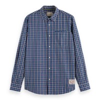 карирана,риза,мъжки,ризи,scotch,&,soda,174533,long,sleeve,shirt,blue,(blue,red,check)