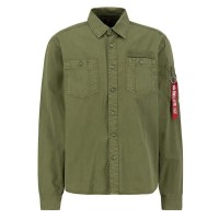 риза,с,дълъг,ръкав,мъжки,ризи,alpha,industries,air,force,emb,long,sleeve,shirt,green