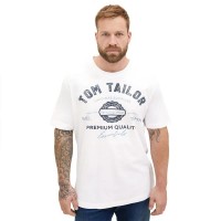 тениска,мъжки,тениски,дамски,тениски,tom,tailor,1039944,plus,logo,short,sleeve,t,shirt,white,(white)