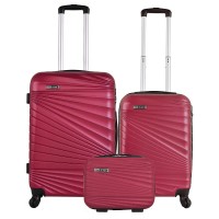 куфари,wellhome,wh4175,trolley,bag,3,units,pink,(pink)