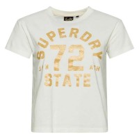 тениска,дамски,тениски,superdry,college,scripted,graphic,short,sleeve,t,shirt,cream,(white)