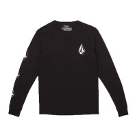 тениска,детски,тениски,volcom,iconic,stone,long,sleeve,t,shirt,black
