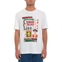 тениска,мъжки,тениски,volcom,westgames,basic,short,sleeve,t,shirt,multicolor,(white)