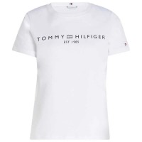 тениска,дамски,тениски,tommy,hilfiger,reg,corp,logo,regular,fit,short,sleeve,t,shirt,th,optic,white,(white)
