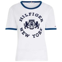 тениска,дамски,тениски,tommy,hilfiger,varsity,flock,regular,fit,short,sleeve,t,shirt,th,optic,white,(white)