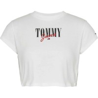 тениска,дамски,тениски,tommy,jeans,crp,essential,logo,1+,short,sleeve,t,shirt,white,(white)