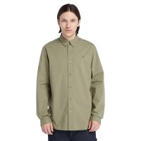 риза,с,дълъг,ръкав,мъжки,ризи,timberland,solid,poplin,long,sleeve,shirt,cassel,earth,(green)