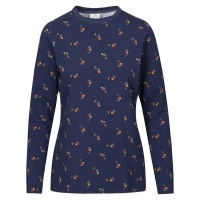 тениска,дамски,тениски,trespass,mandy,long,sleeve,t,shirt,blue,(navy,print)