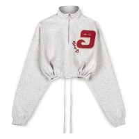 блуза,дамски,блузи,grimey,lust,mantra,half,zip,sweatshirt,sport,grey,(beige)