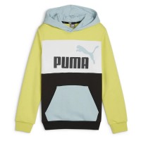 суичър,детски,блузи,puma,ess,block,hoodie,turquoise,surf,(yellow)