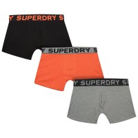 боксерки,мъжко,бельо,superdry,boxers,3,units,black,bright,orange,marl,noos,grey,marl,(multicolor)