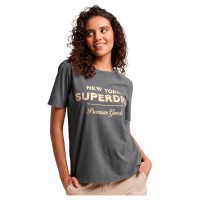 тениска,дамски,тениски,superdry,luxe,metallic,logo,short,sleeve,t,shirt,vintage,black