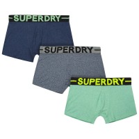 боксерки,мъжко,бельо,superdry,trunk,boxers,3,units,multicolor,(dark,indigo,blue,marl,fresh,green,marl,frosted,navy,grit)