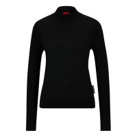 блуза,дамски,пуловери,дамски,плетени,дрехи,hugo,sedennian,sweater,black,(black)