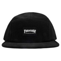 шапка,всички,шапки,thrasher,5,panel,cap,black,(black)