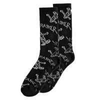 чорапи,мъжки,чорапи,дамски,чорапи,thrasher,gonz,logo,crew,socks,multicolor,(black)