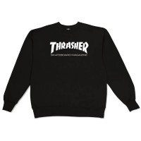 блуза,мъжки,пуловери,thrasher,skatemag,crew,sweatshirt,black,(black)