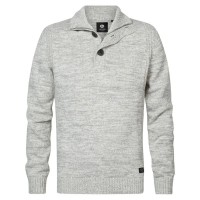 блуза,мъжки,пуловери,petrol,industries,206,sweater,grey,(antique,white,melee)