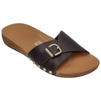 дамски,сандали,и,чехли,fitflop,iqushion,adjustable,buckle,leather,slides,chocolate,brown,(brown)