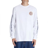 тениска,мъжки,тениски,dc,shoes,old,head,long,sleeve,t,shirt,white