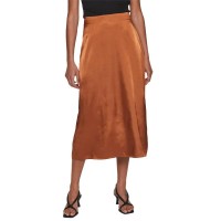 пола,дамски,поли,и,рокли,vila,shima,high,waist,midi,skirt,brown,(caramel,café)