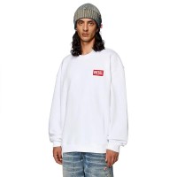 блуза,мъжки,пуловери,diesel,nlabel,l1,sweatshirt,white,(white)