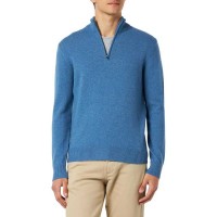 блуза,мъжки,пуловери,hackett,hm703022,half,zip,sweater,steel,blue,(blue)