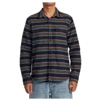 риза,с,дълъг,ръкав,мъжки,ризи,rvca,blanket,long,sleeve,shirt,navy,(brown,blue)