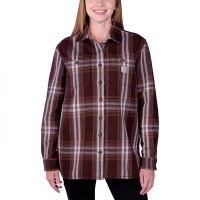 риза,с,дълъг,ръкав,дамски,блузи,дамски,ризи,carhartt,twill,plaid,long,sleeve,shirt,lavender,(brown)