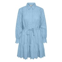 рокля,дамски,поли,и,рокли,yas,holi,long,sleeve,short,dress,blue