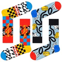 чорапи,мъжки,чорапи,дамски,чорапи,happy,socks,mickey,mouse,socks,multicolor,(multicolor)