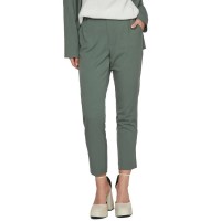 панталони,дамски,панталони,vila,varone,slim,fit,high,waist,pants,duck,green,(green)