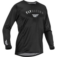 блуза,с,дълъг,ръкав,мъжки,тениски,дамски,тениски,fly,racing,patrol,long,sleeve,jersey,black,(black,white)