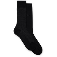чорапи,мъжки,чорапи,boss,houndstooth,mc,10257408,socks,2,pairs,black,(black)