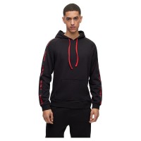 суичър,мъжки,пуловери,hugo,sporty,logo,10251705,hoodie,black