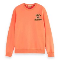 блуза,мъжки,пуловери,scotch,&,soda,174496,sweatshirt,orange,(siren)