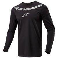 блуза,с,дълъг,ръкав,мъжки,тениски,alpinestars,fluid,graphite,long,sleeve,jersey,black,(black,silver)