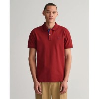 дамски,блузи,с,яка,мъжки,блузи,с,яка,gant,reg,contrast,rugger,short,sleeve,polo,red,(plumped,red)