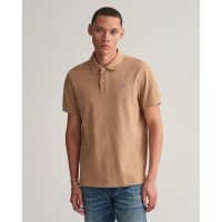 мъжки,блузи,с,яка,gant,reg,shield,short,sleeve,polo,warm,khaki,(brown)