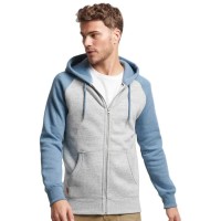 блуза,мъжки,пуловери,superdry,essential,baseball,full,zip,sweatshirt,grey,(athletic,grey,marl,bluestone,blue,marl)