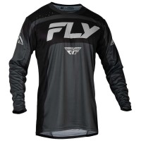 блуза,с,дълъг,ръкав,мъжки,тениски,дамски,тениски,fly,racing,lite,long,sleeve,jersey,black,grey,(black,grey)