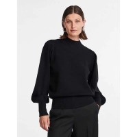 блуза,дамски,пуловери,дамски,плетени,дрехи,yas,fonny,high,neck,sweater,black