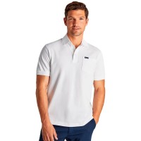 мъжки,блузи,с,яка,façonnable,basic,pocket,short,sleeve,polo,white
