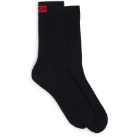 чорапи,мъжки,чорапи,дамски,чорапи,hugo,rs,label,cc,socks,2,pairs,black,(black)